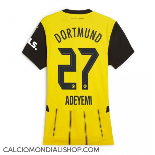 Maglie da calcio Borussia Dortmund Karim Adeyemi #27 Prima Maglia Femminile 2024-25 Manica Corta